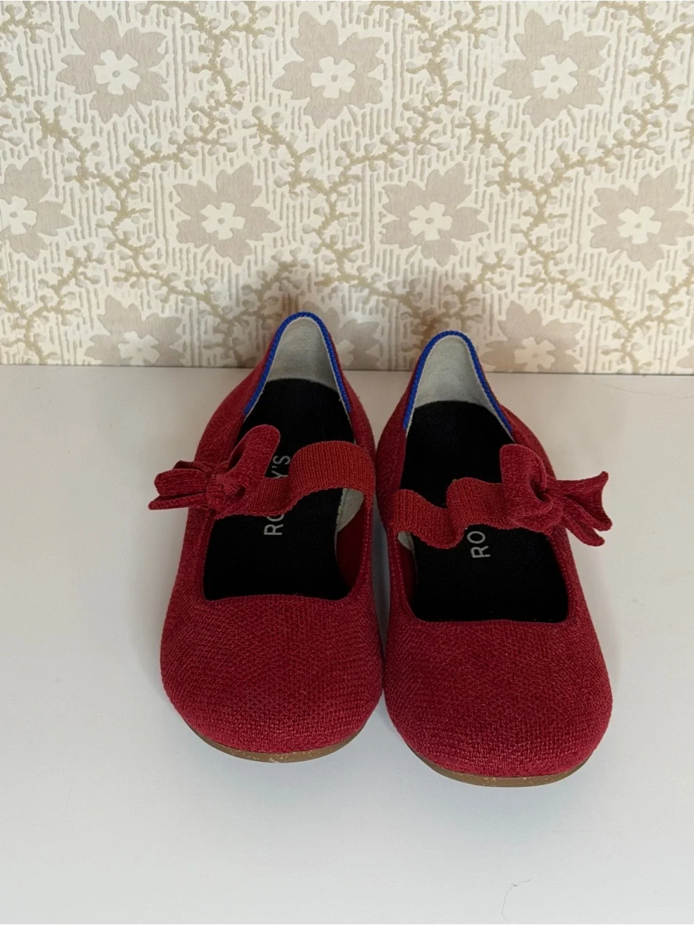 Rothy’s Kids ReVelvet™ Tux Bow Mary Jane in ReVelvet™ Ruby